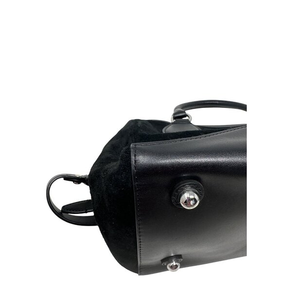 Rebecca Minkoff Pippa Duffle Satchel Suede Leather W/ Detachable Shoulder Strap - Picture 14 of 16